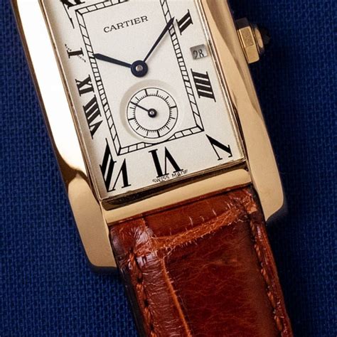 cartier tank americaine used|cartier americaine tank watch price.